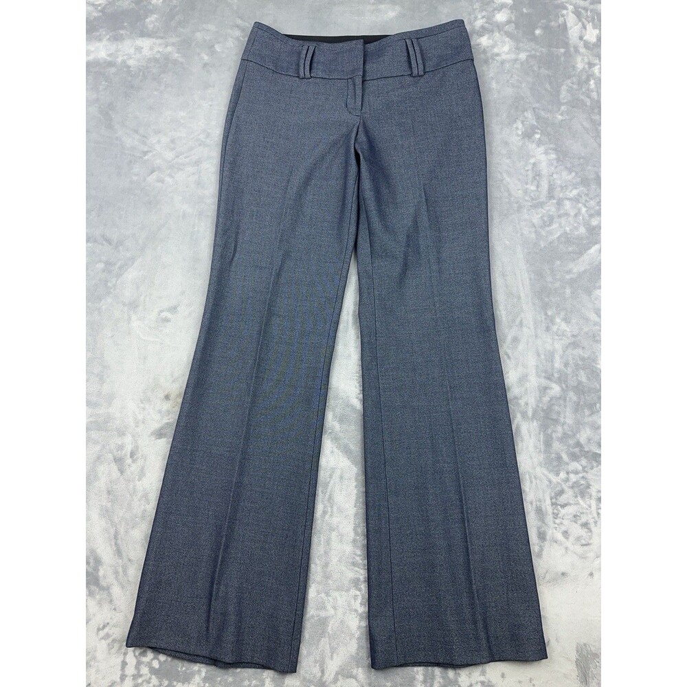 Express Editor Pants Womens Size 2R Navy Blue Bootcut Trouser Mid Rise Career